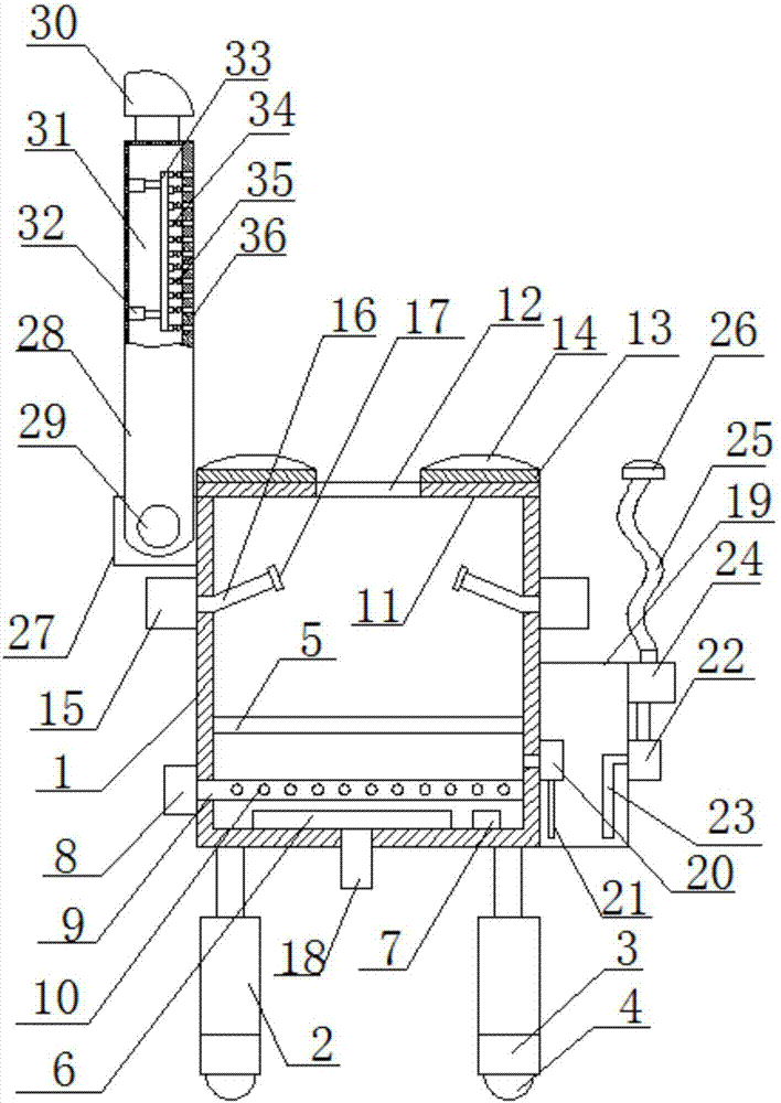 Medicine fumigation device for medical care