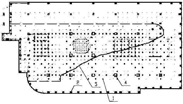 Method suitable for conducting reconstruction and reinforcing on existing artificial foundation