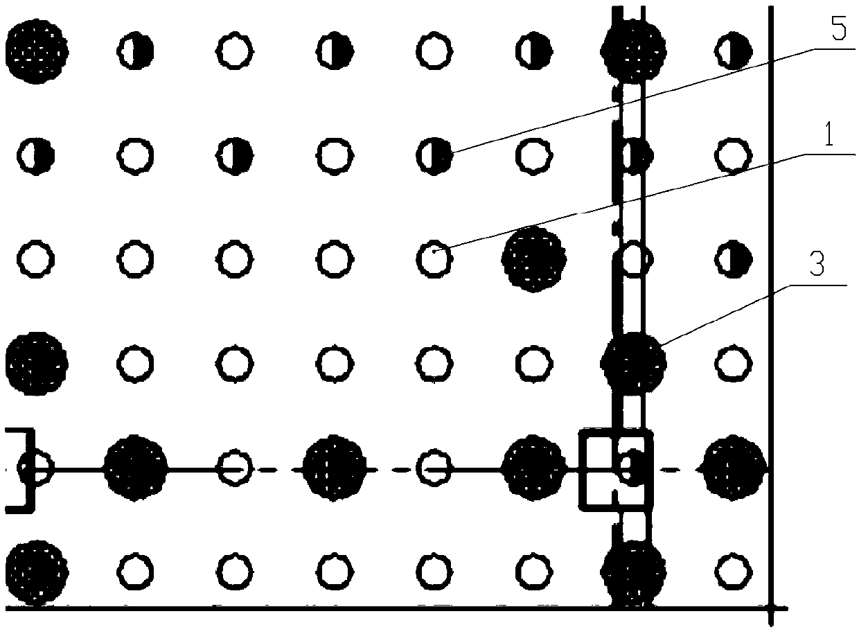 Method suitable for conducting reconstruction and reinforcing on existing artificial foundation