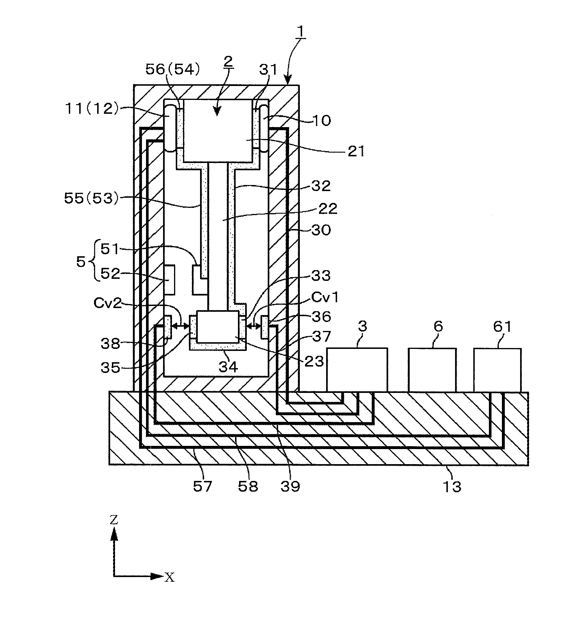 Acceleration measuring apparatus