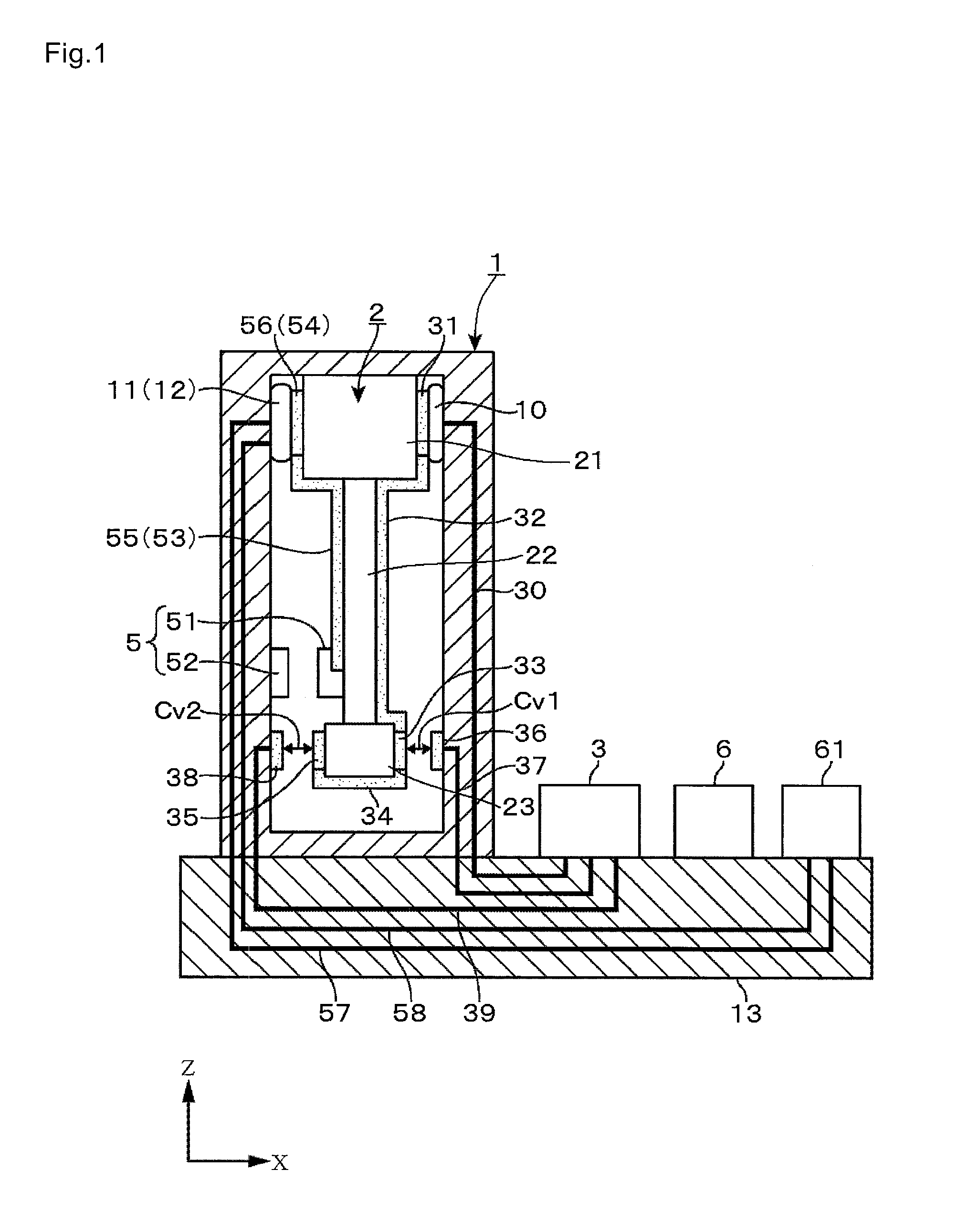 Acceleration measuring apparatus