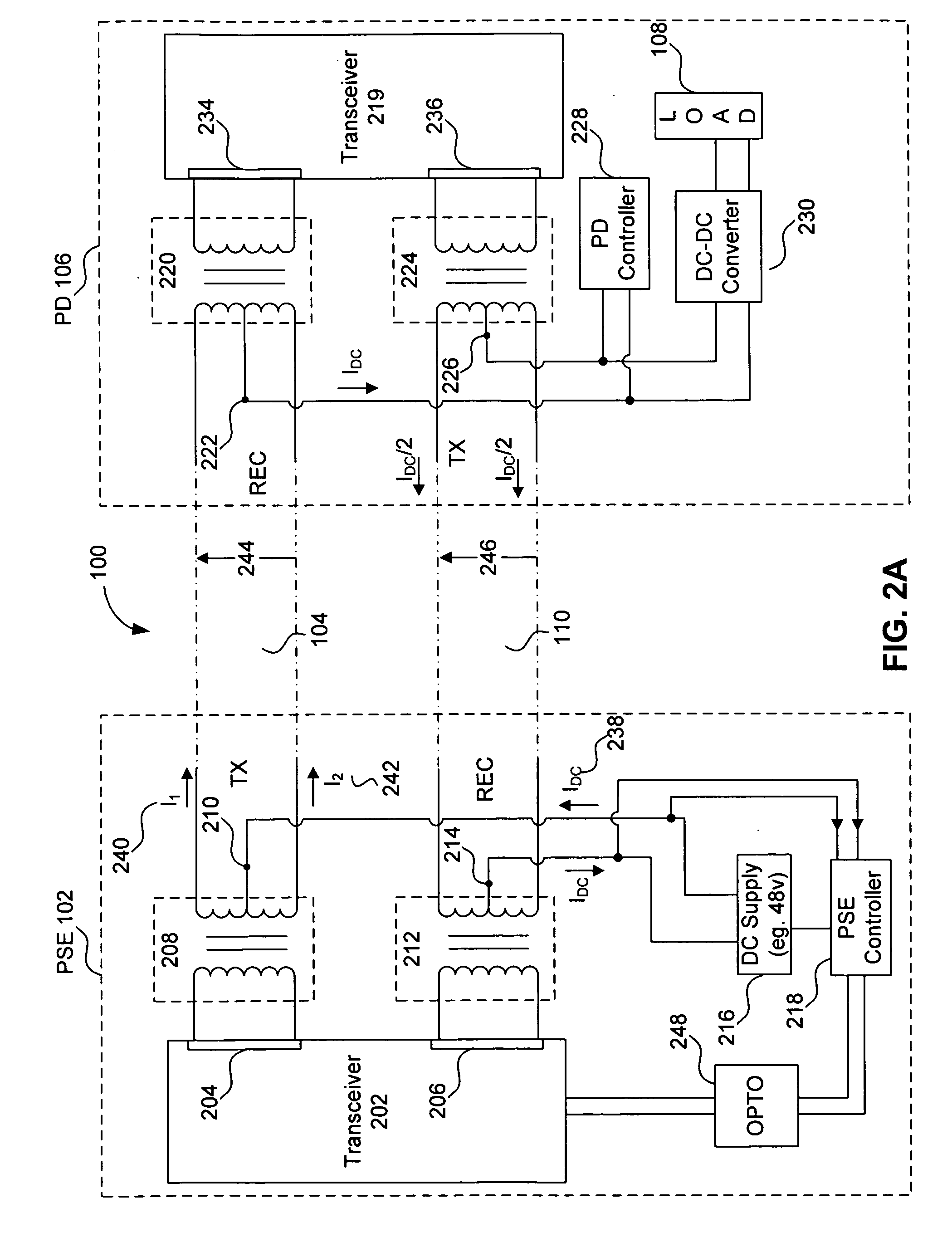 Power over Ethernet electrostatic discharge protection circuit