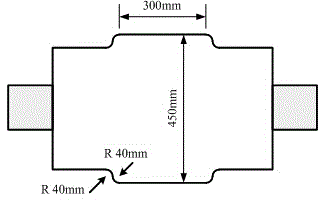 Gradient curvature raised roller of tension leveler for cogged ingot continuous casting and use method