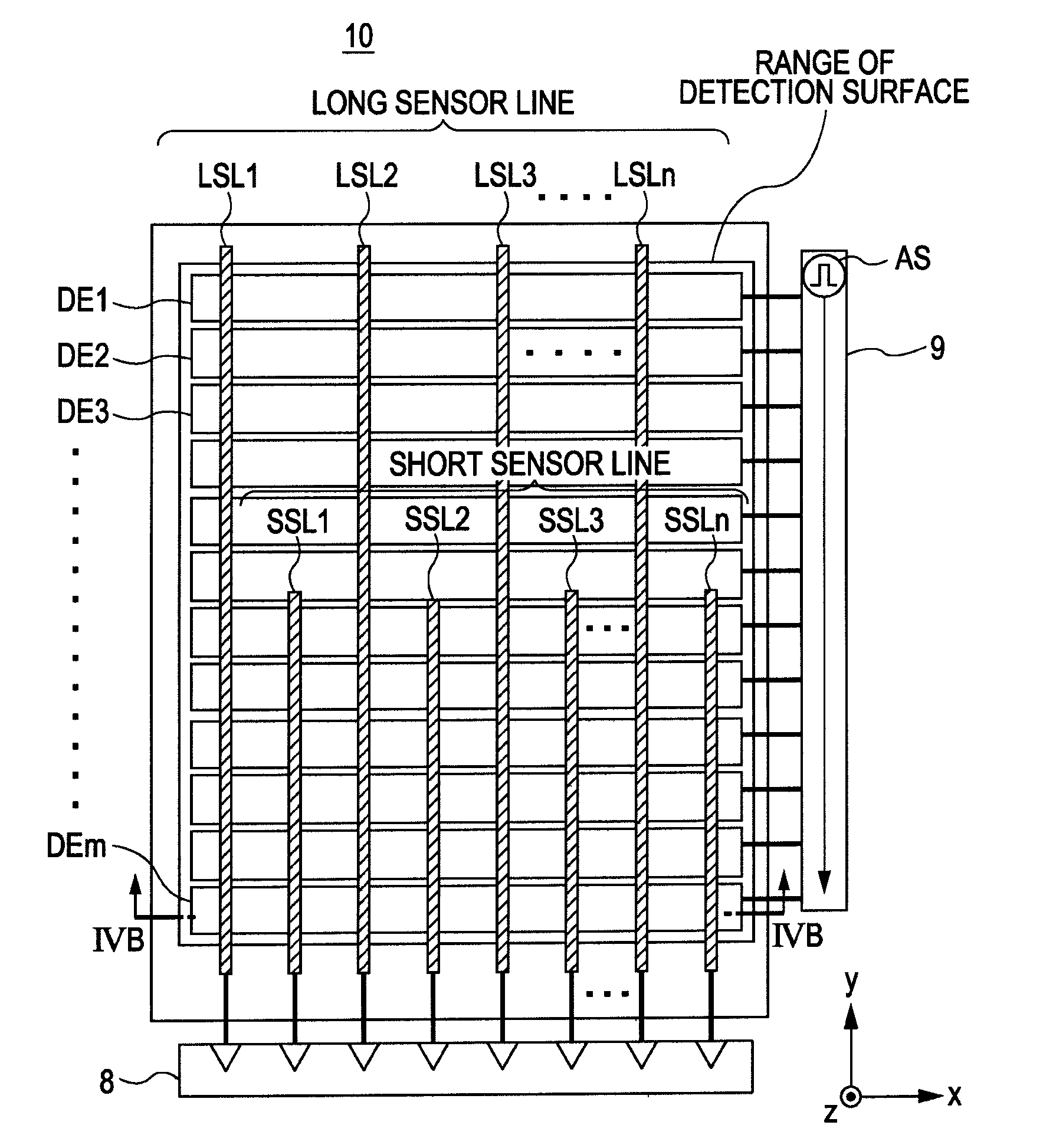 Touch detection device and display device having touch sensor function