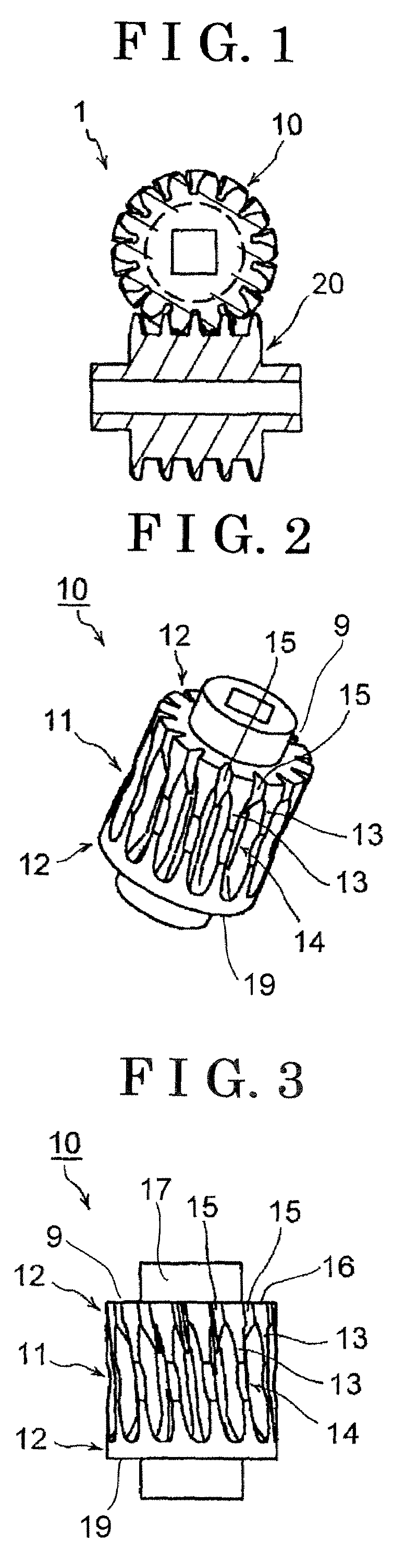 Worm wheel and worm gear