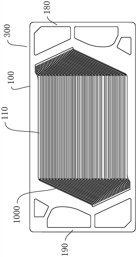 Polar plate convex runner structure, battery metal polar plate and hydrogen fuel cell bipolar plate