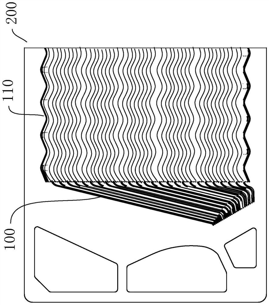 Polar plate convex runner structure, battery metal polar plate and hydrogen fuel cell bipolar plate