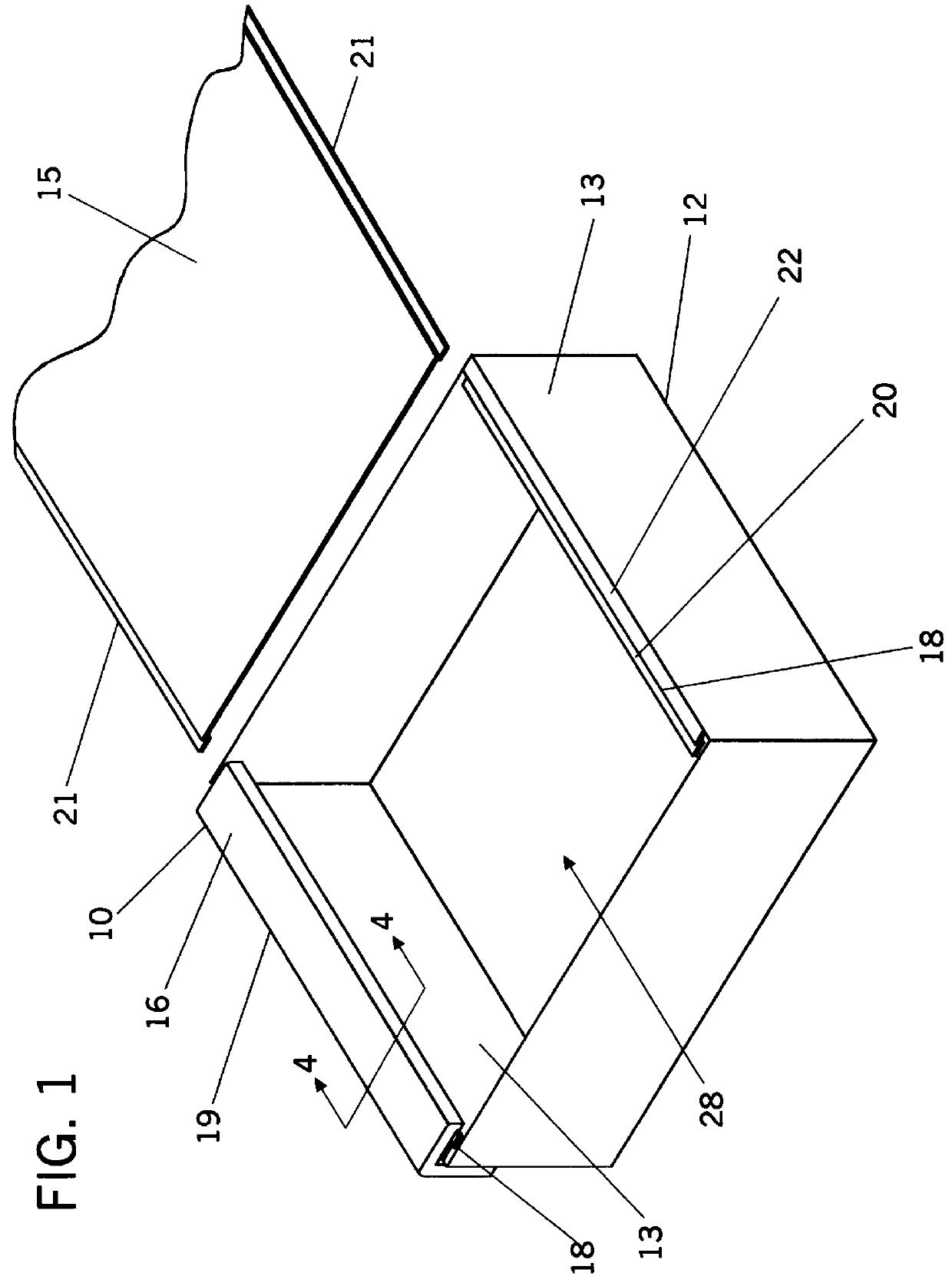 Electronic chassis electro-magnetic interference seal and sealing device