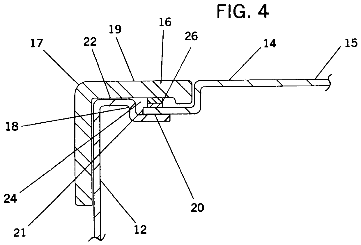 Electronic chassis electro-magnetic interference seal and sealing device