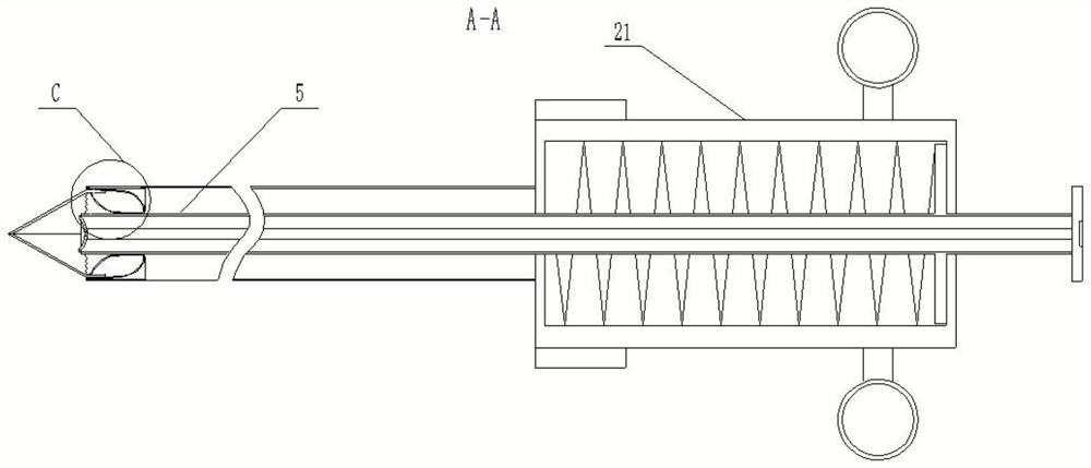 Sampling device for medical oncology treatment