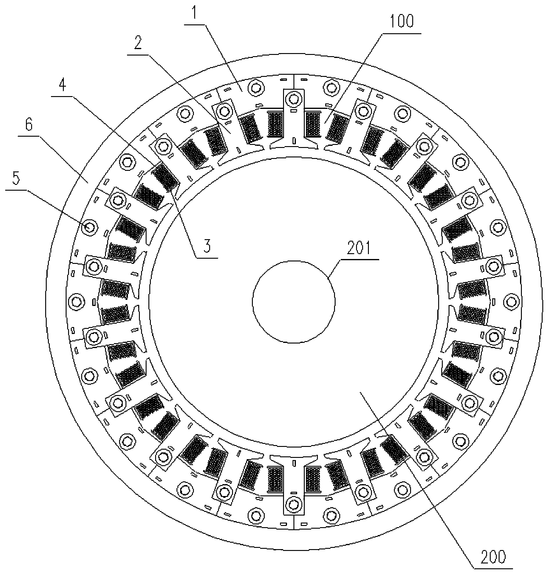 Stator of rotary motor