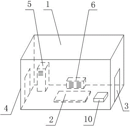 Denoising and tail gas removing isolation room for automotive drum tests