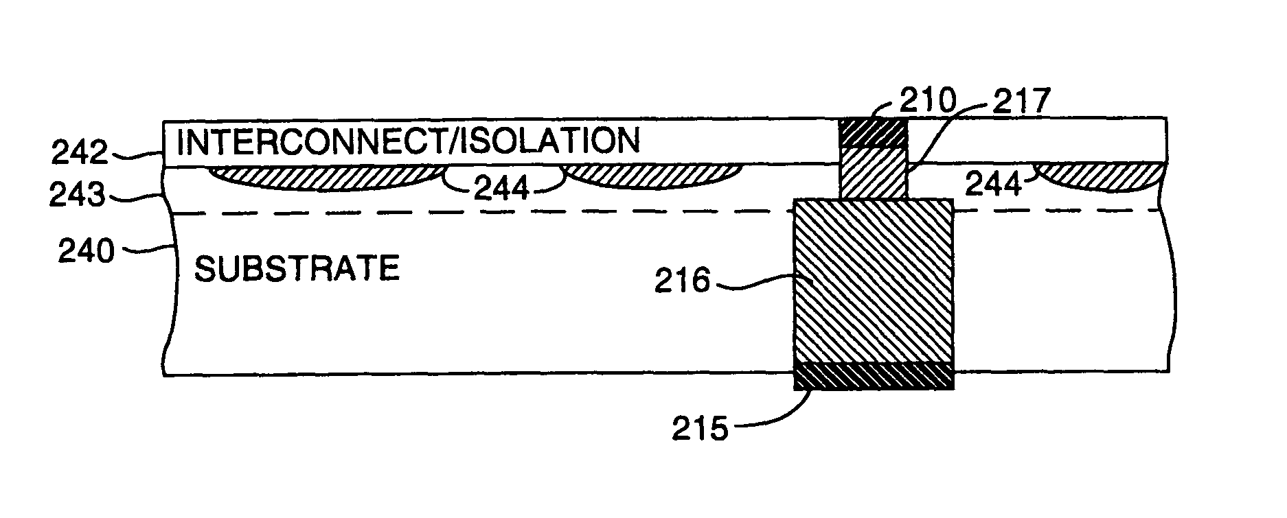 Intermediate structure for making integrated circuit device and wafer