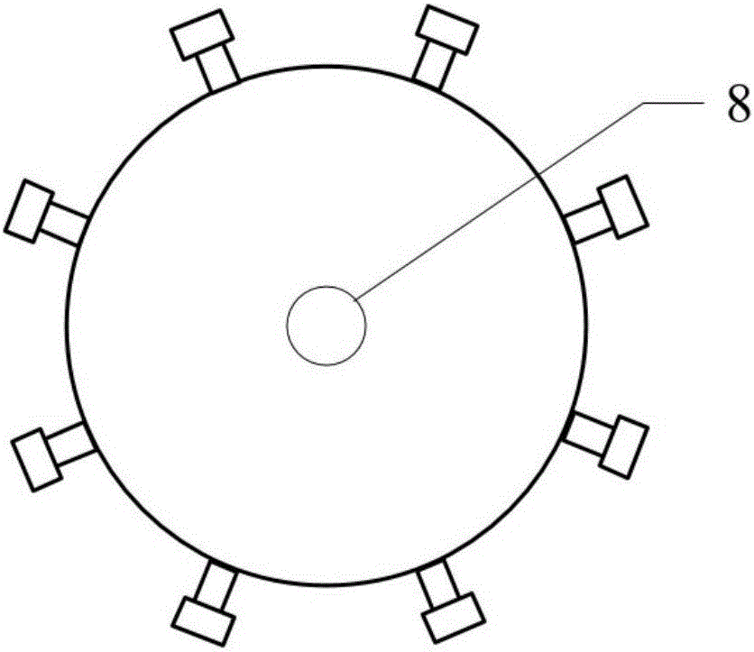 Rotary hammering-type moon-surface piezoelectric power generation device and work mode thereof