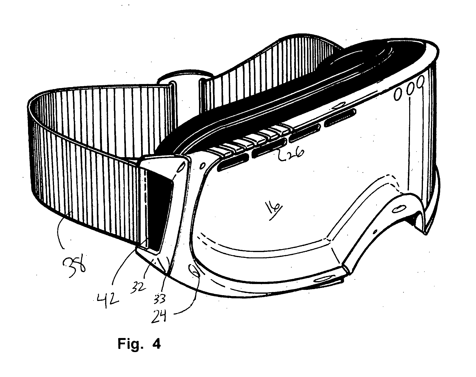 Sport goggle with side vent for improved ventilation