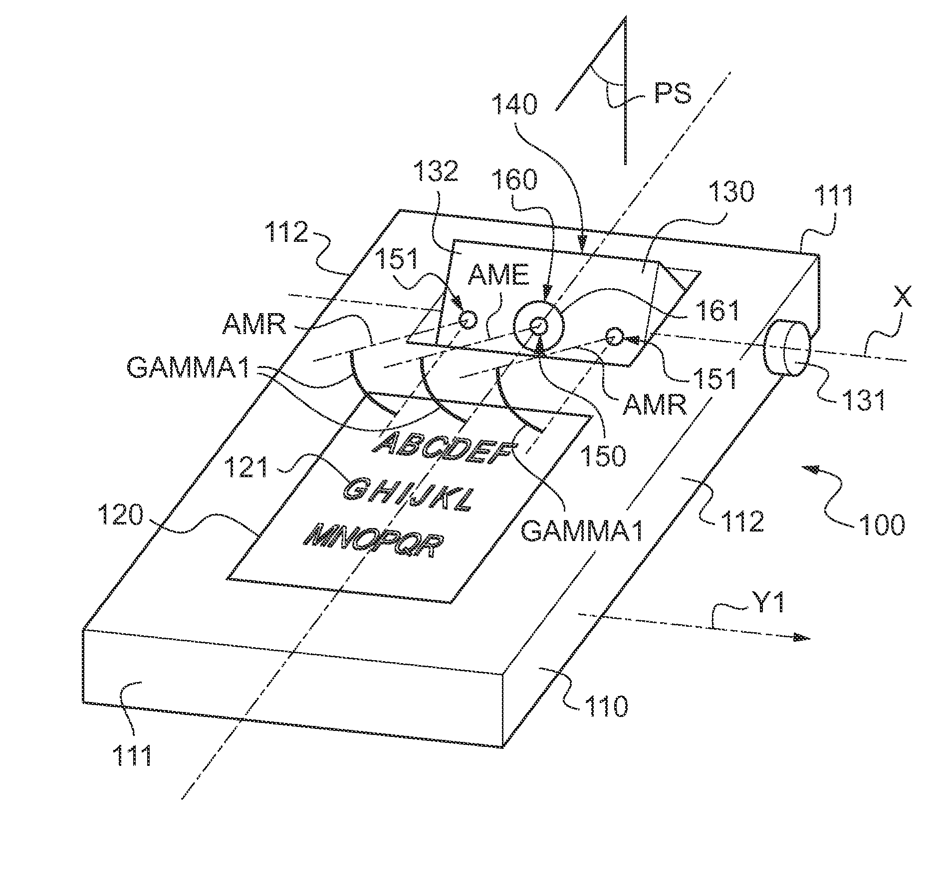 Device and a method for measuring a characteristic reading distance of an individual in a near vision natural posture