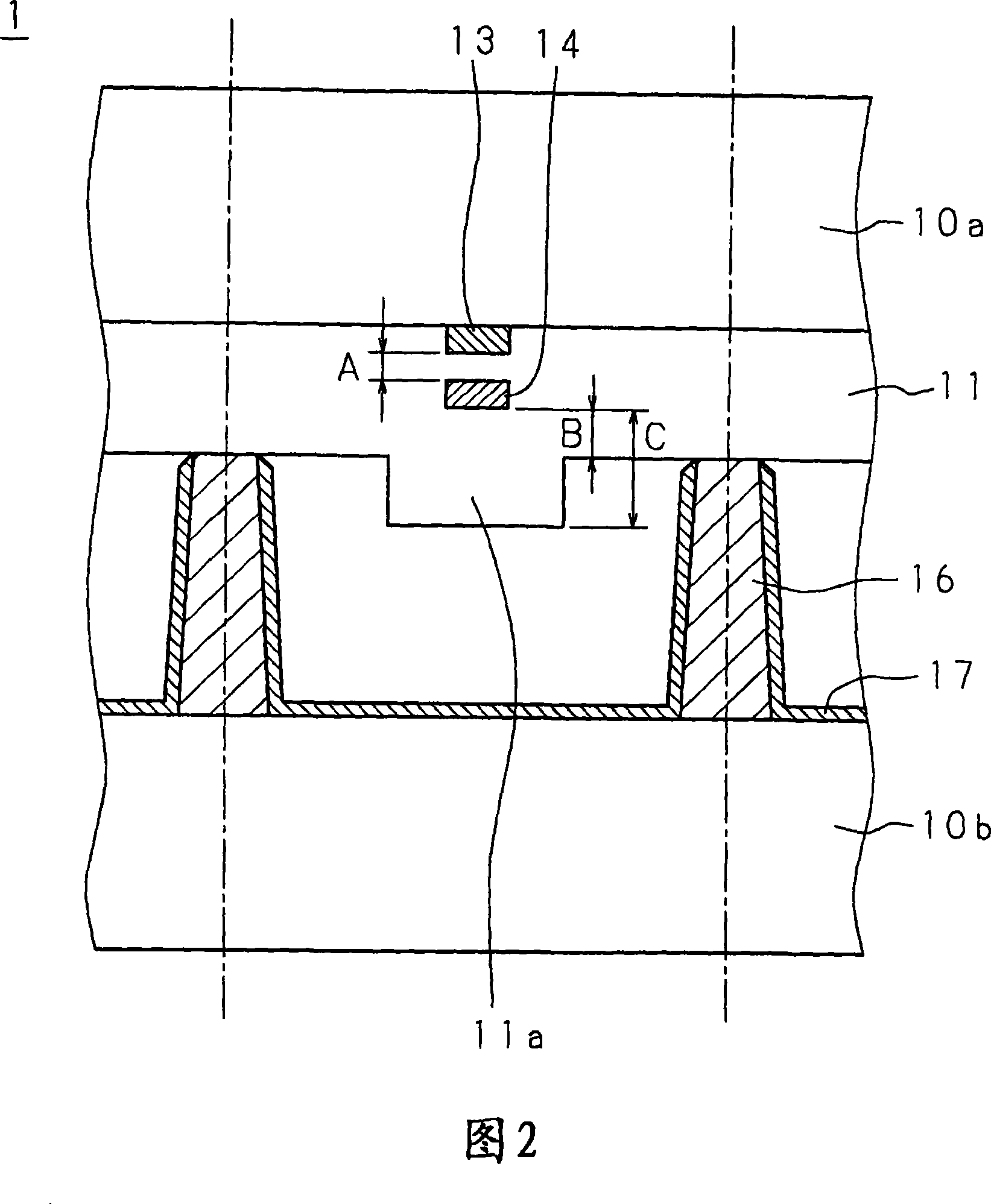 Discharge type display device