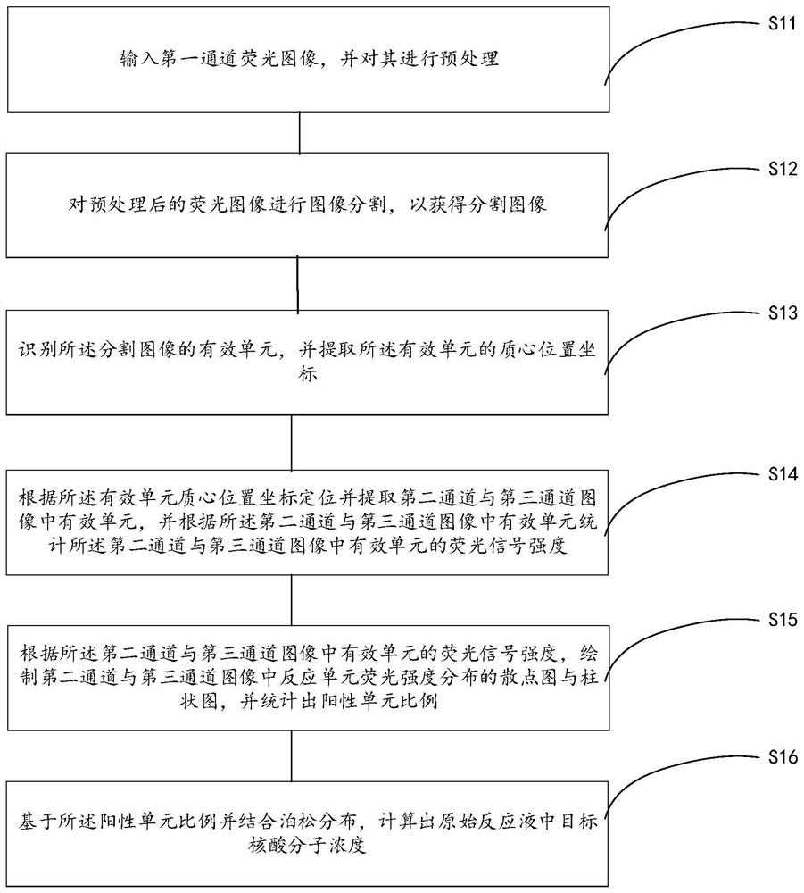 Digital PCR microarray image analysis method