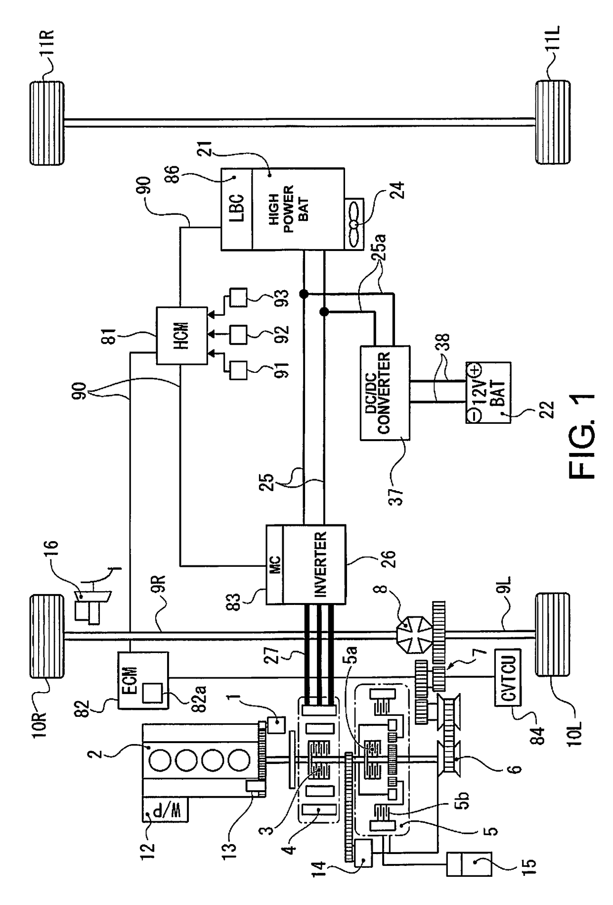 Hybrid vehicle control device