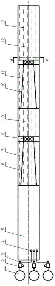 A production device for heterogeneous variable-speed controlled-release fertilizer without secondary blending