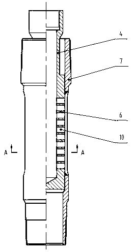 Device for collecting oil well natural gas
