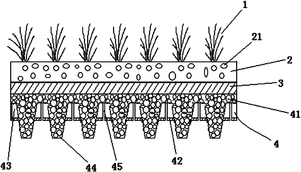 Modular vegetation used for roof greening