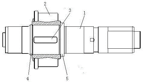 Key-connection combined vertical roll