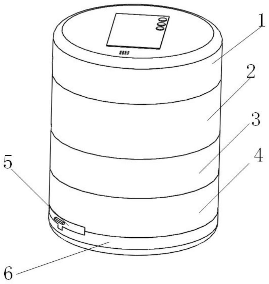 Portable intelligent medicine box