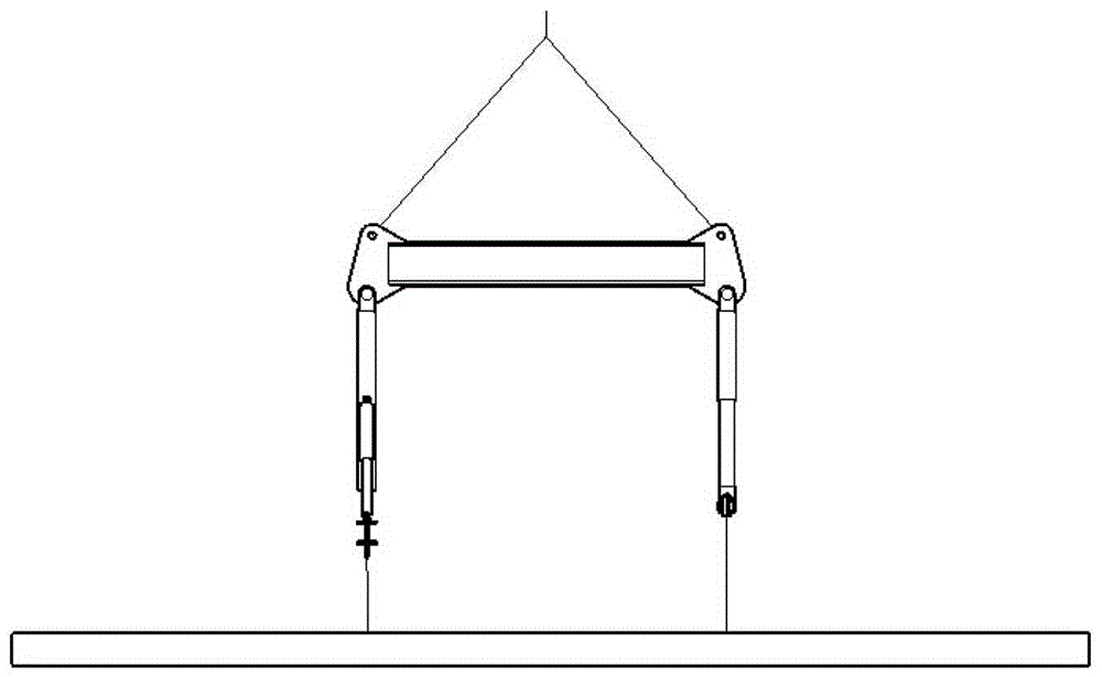 Large prefabricated plate posture alignment hanging bracket and method