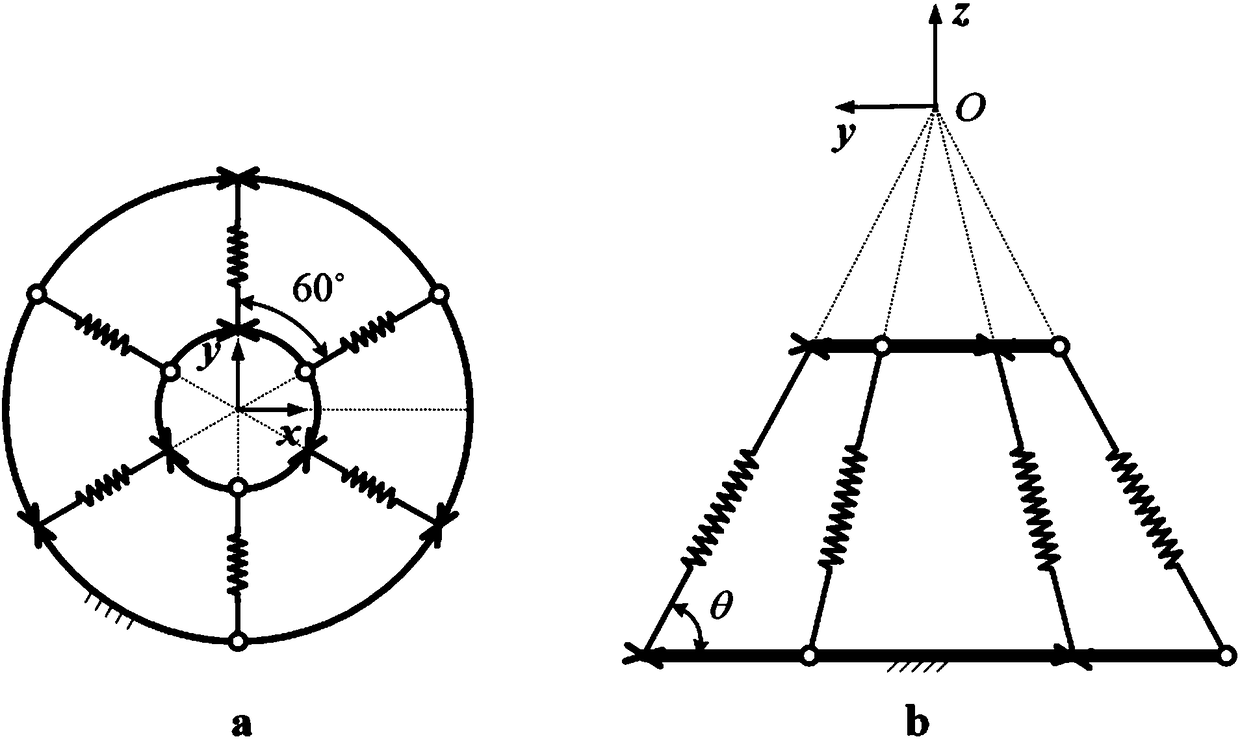 Space multi-degree-of-freedom parallel-connection flexible device