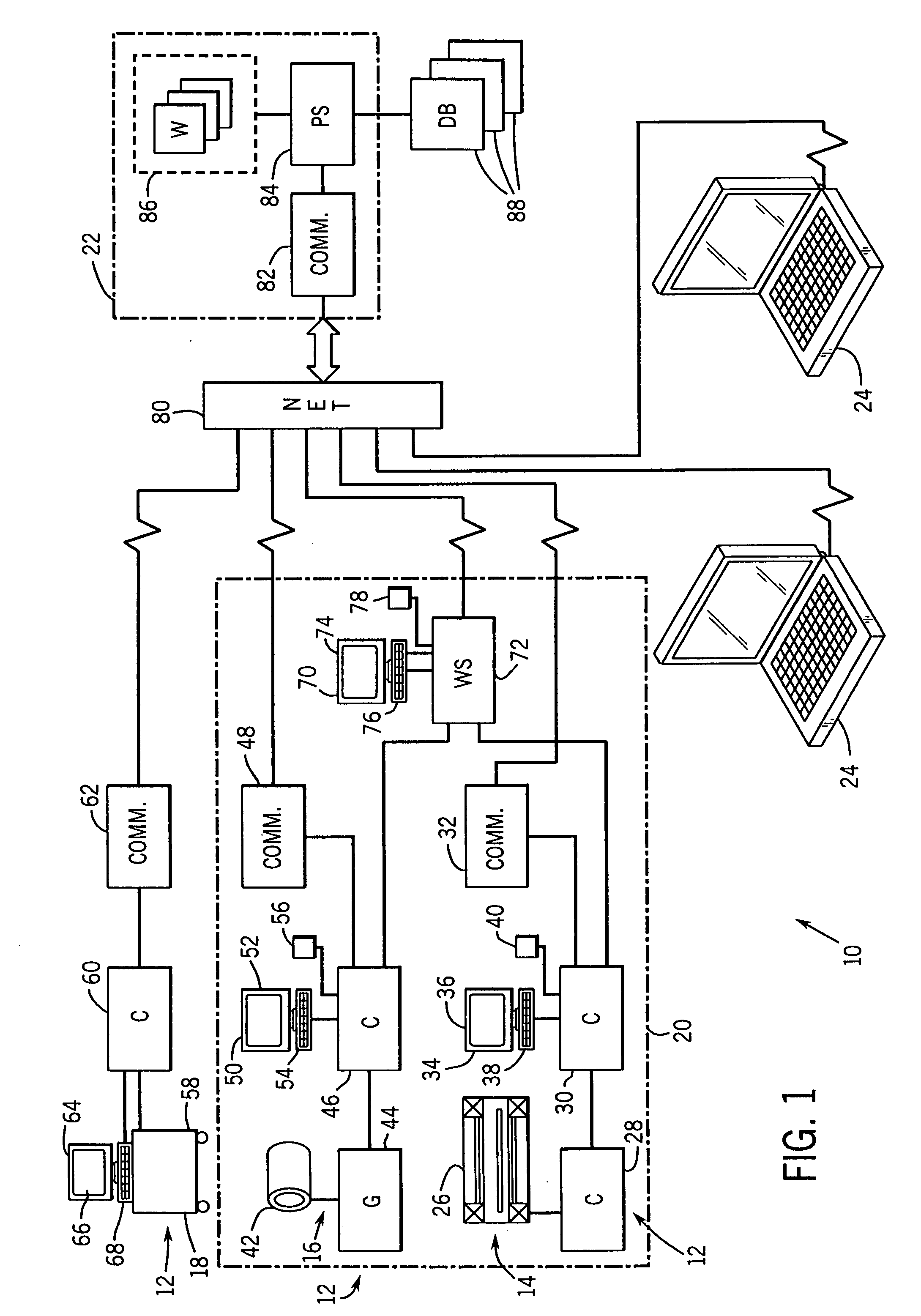 Medical diagnostic system service method and apparatus