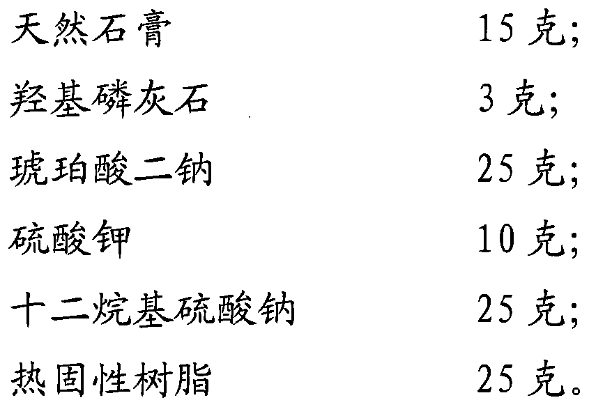 Mold-picking material for dental denture and preparation method thereof