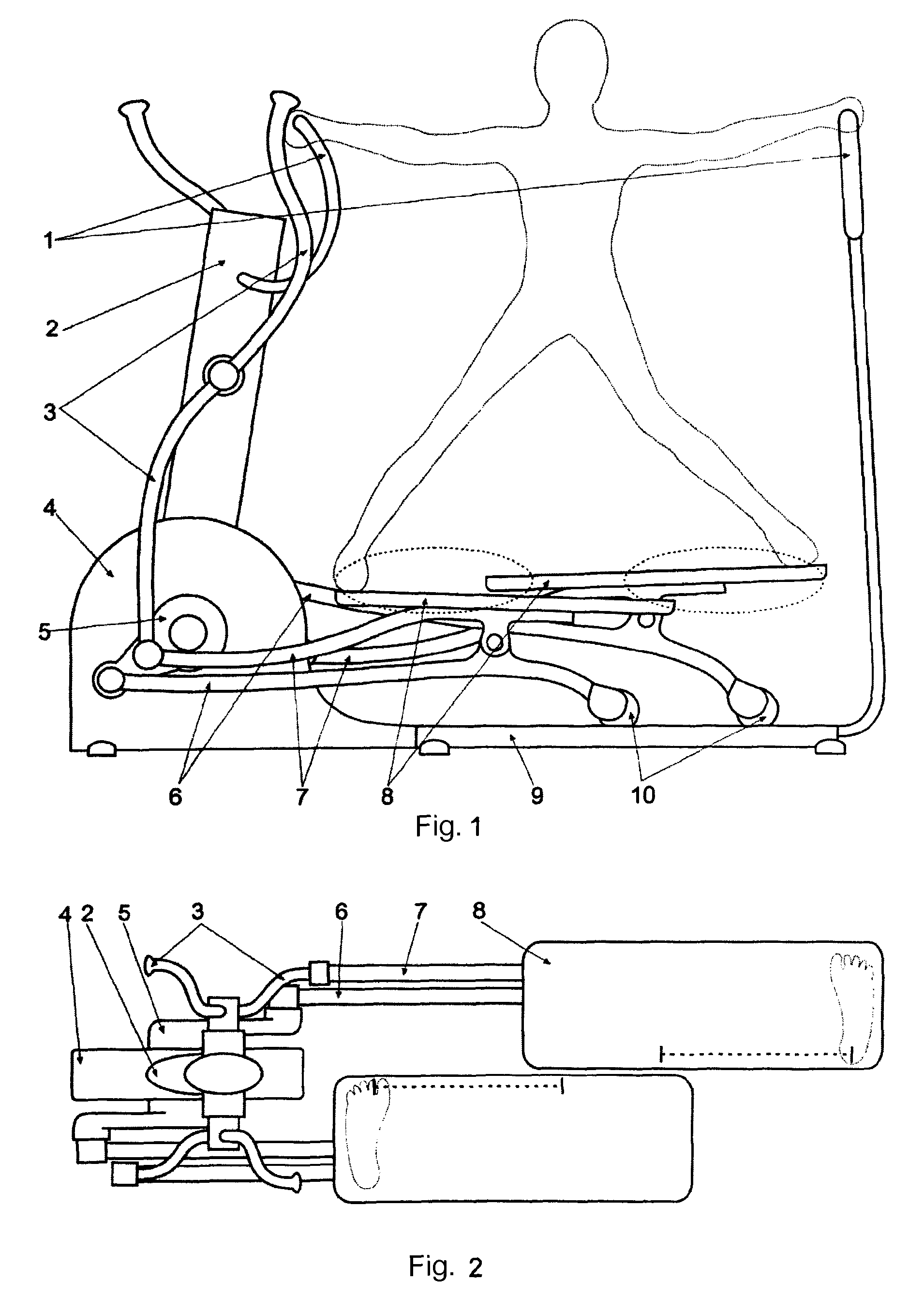 Multifunctional elliptical trainer