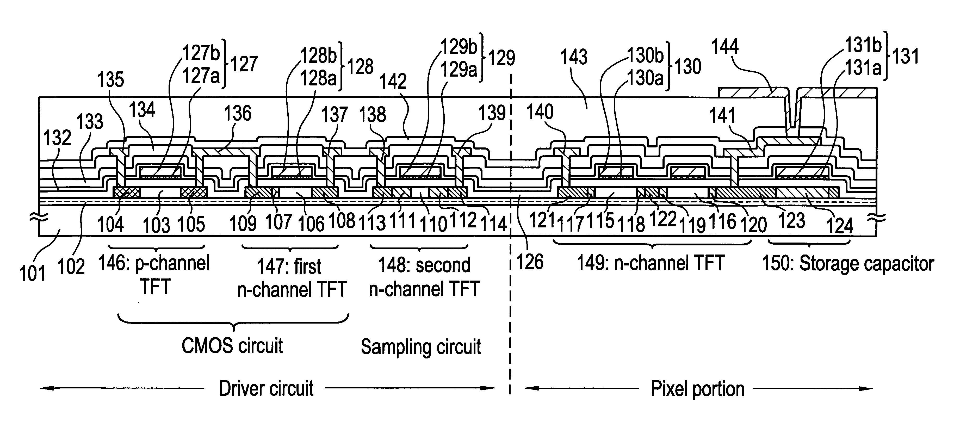 Thin film transistor having lightly doped regions