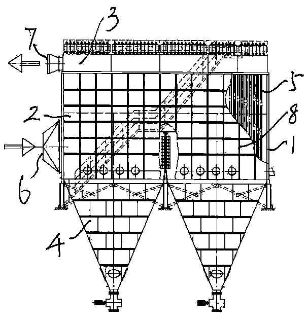 Explosion-proof explosion-release full-automatic bag-type filtering device for pulverized bituminous coal