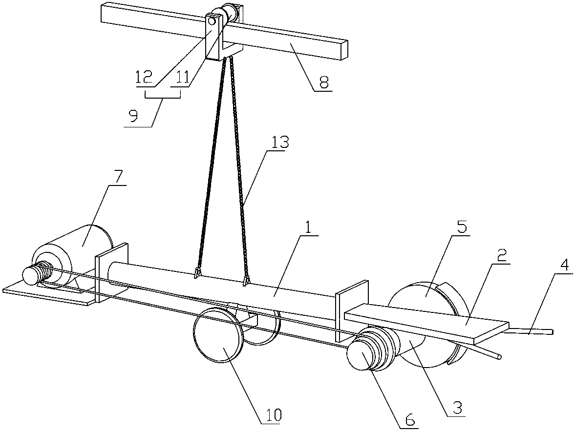 Trolley type handheld grinding machine