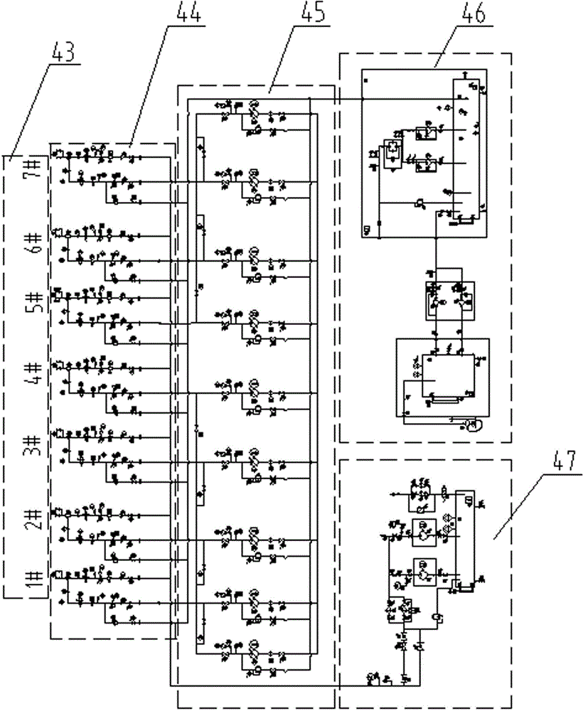 Technological rolling lubricating system of finish rolling mill for hot-rolled strip steel