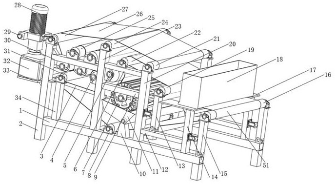 Dry-wet separator based on roller roller