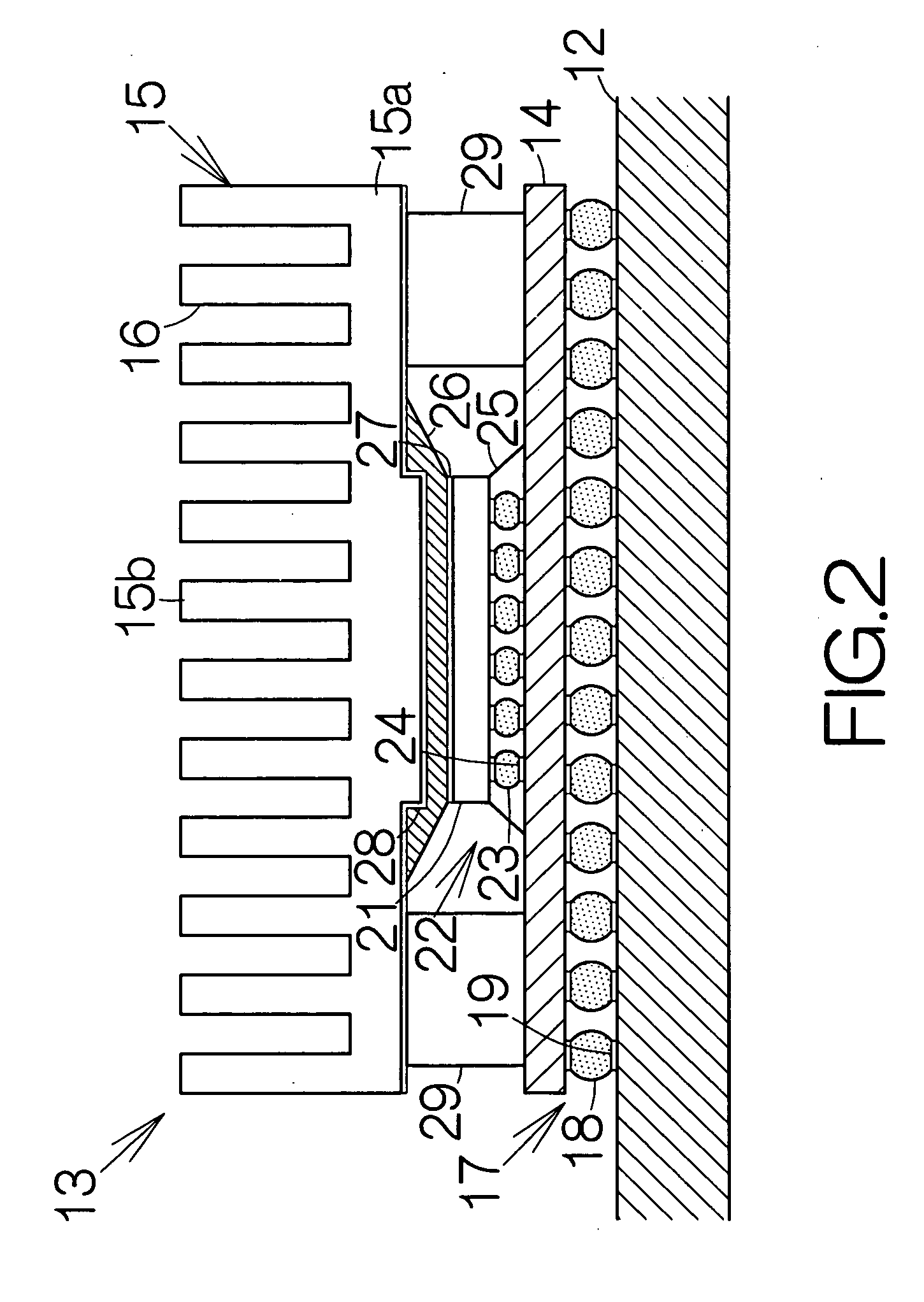 Electronic component package including joint material having higher heat conductivity