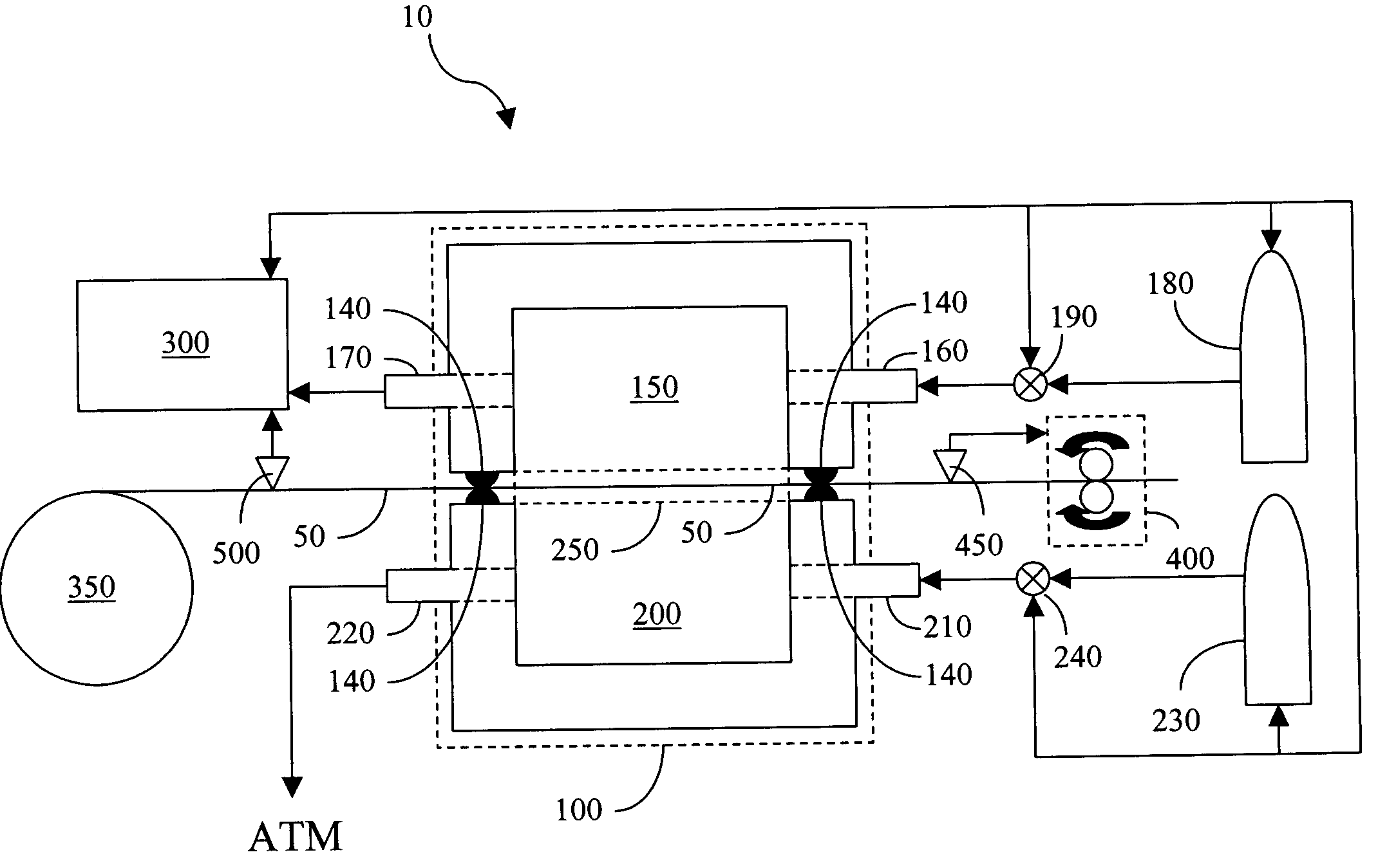 Apparatus for measuring a property of a cigarette paper wrapper and associated method