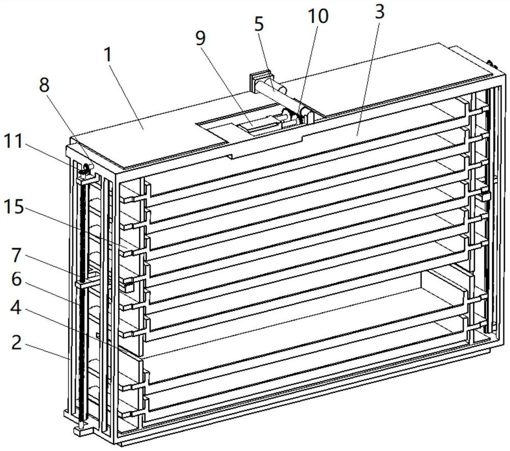 Automatic material storing and taking storage device