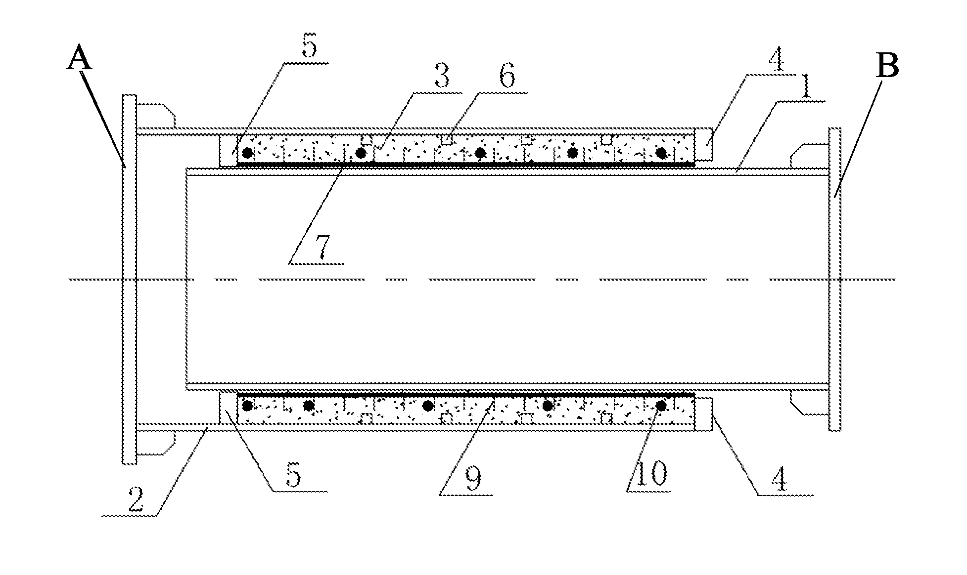 Grouted tubular energy-dissipation unit