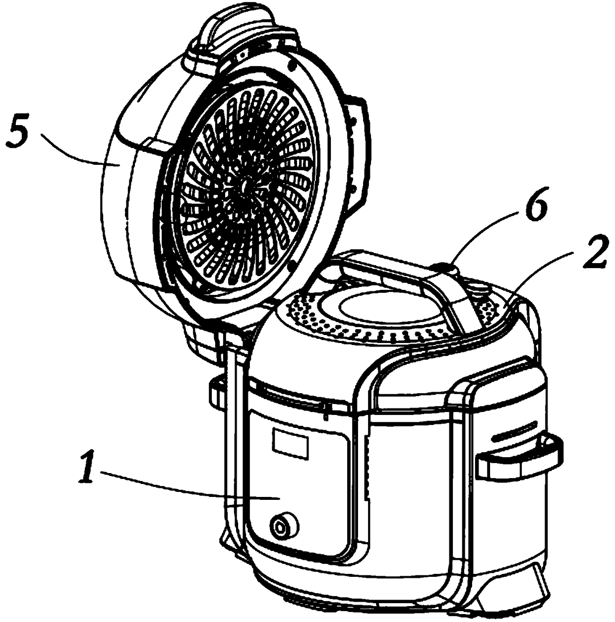 Food cooking method and cooking utensil