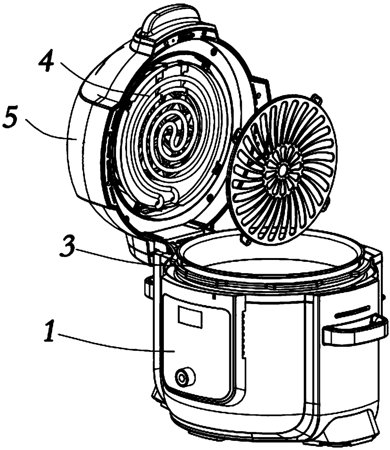 Food cooking method and cooking utensil