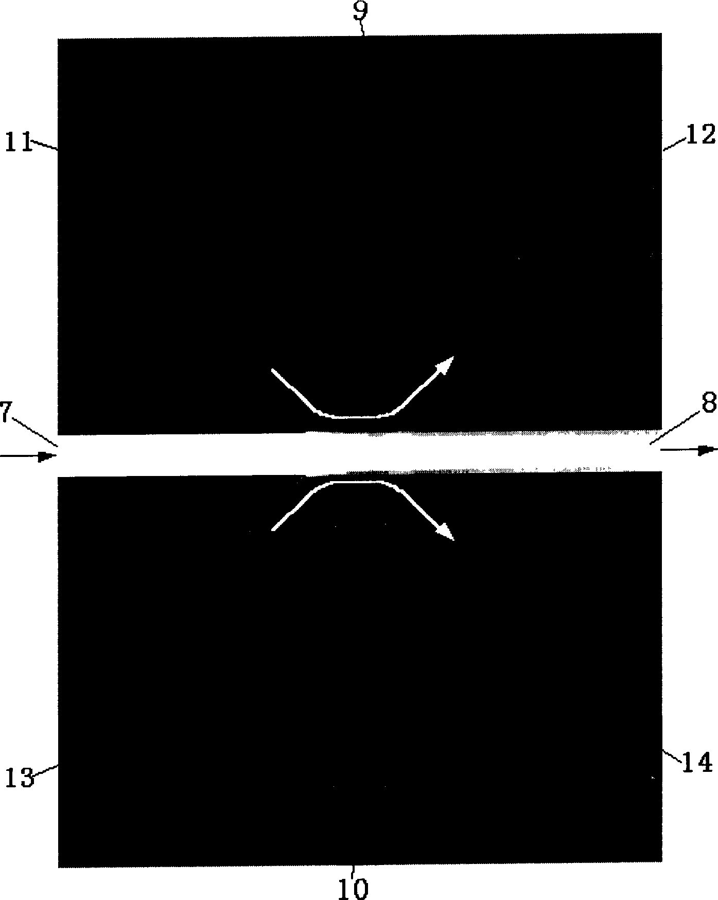 Capillary electrophoretic chip with extraining sampling and its using method