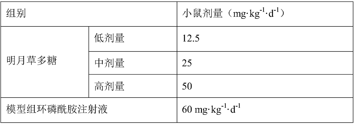 A bright moon grass polysaccharide and its application in the preparation of drugs and functional foods for immunoregulation and anti-tumor