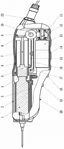 Hand-held medical liquid dispensing device