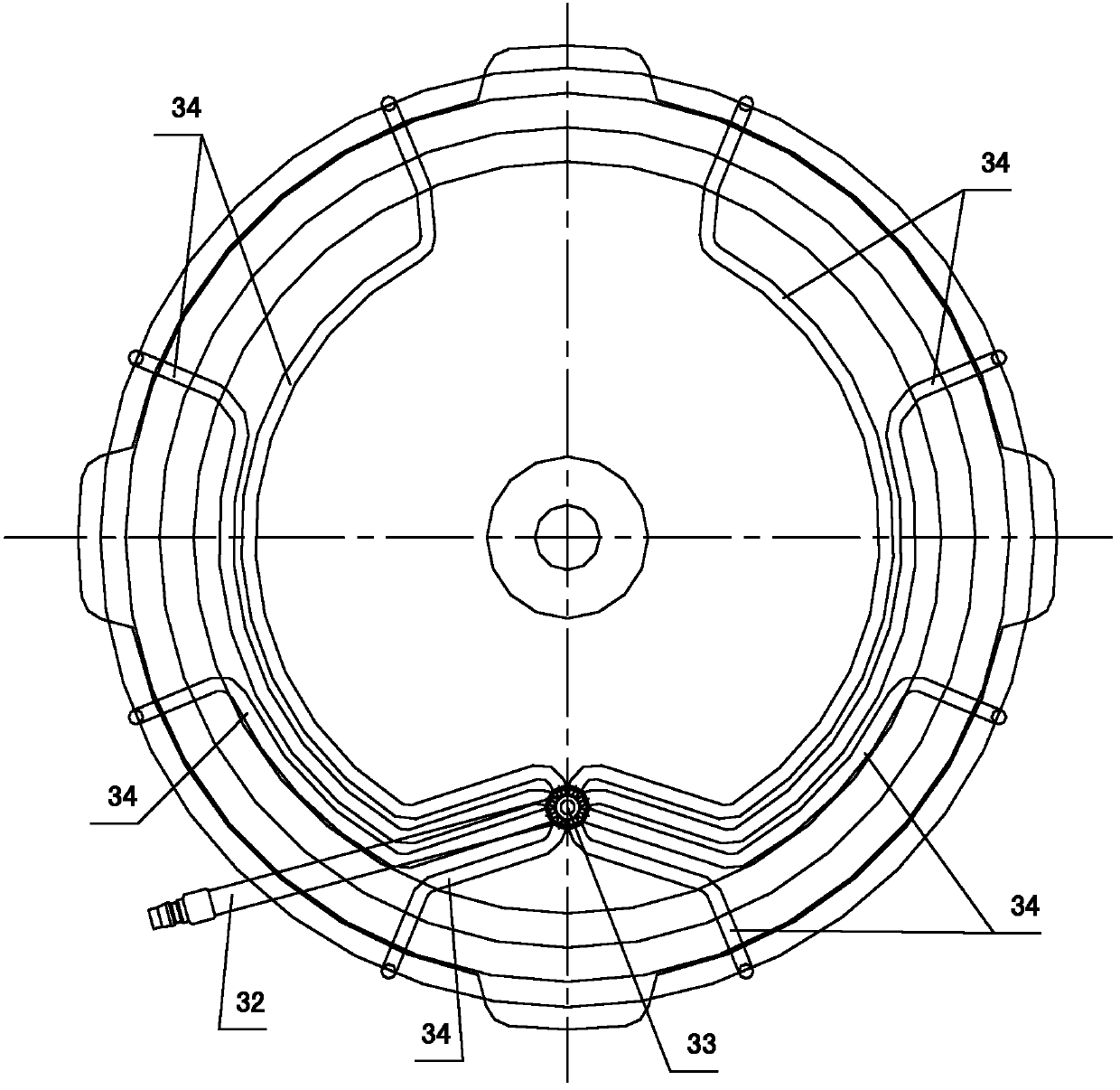 Casting method for hub