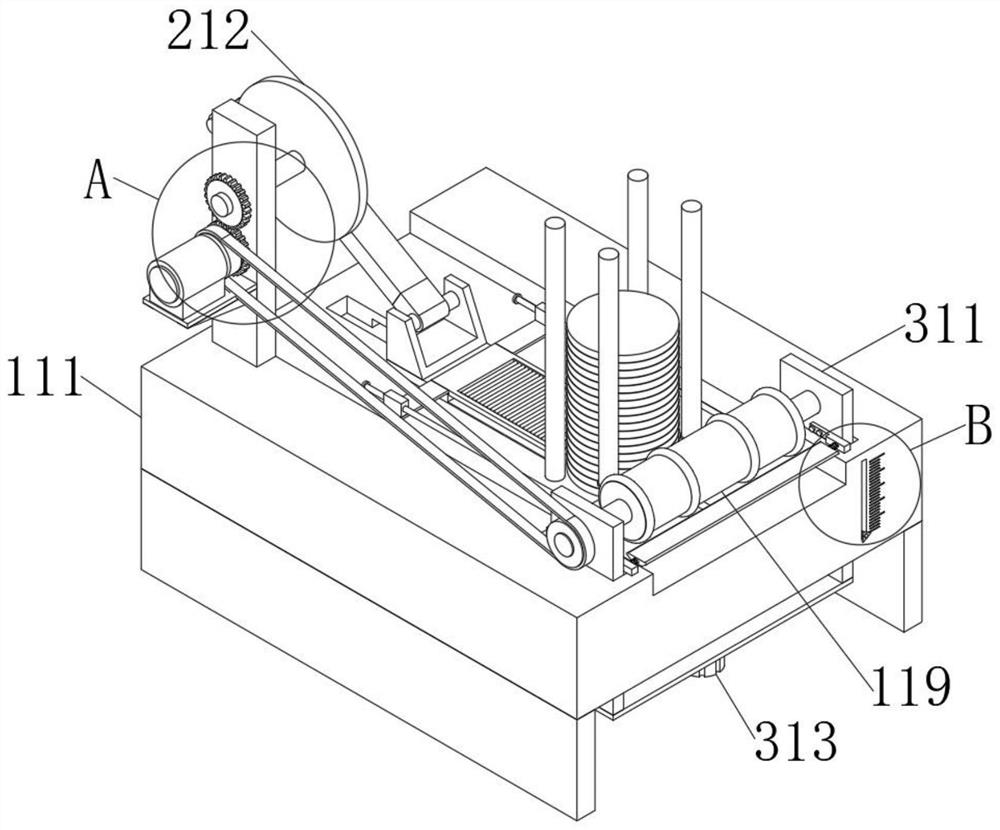 Feeding device with adjustable feeding frequency for machining