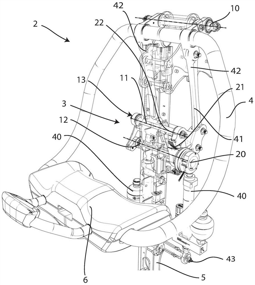 Arcuate frame secondary safety device